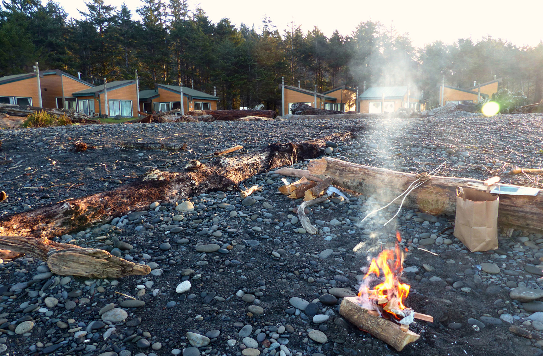 Beach fire